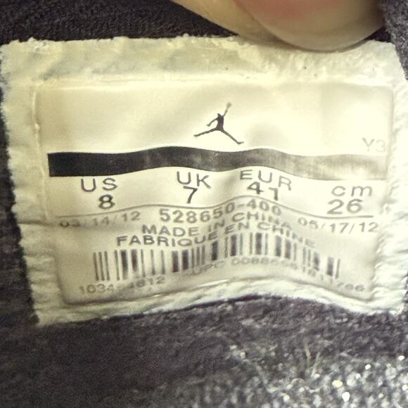 Nike Air Jordan Super Fly Game Men Sneakers Shoe #528650-400 US 8 Royal Blue - Picture 13 of 14